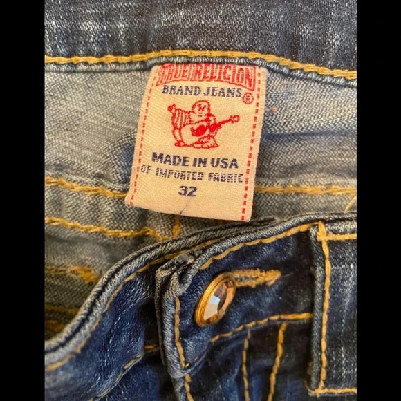 Women’s True Religion Disco Becky Big T Jeans Sz 32 - Picture 8 of 9